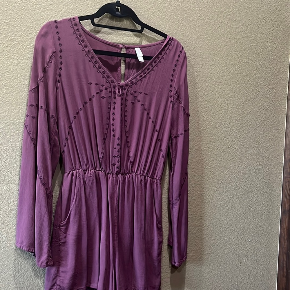 Small maroon romper